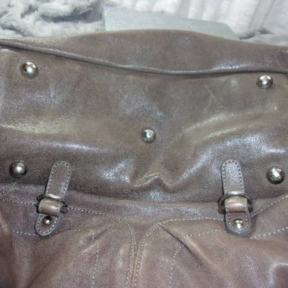 E-95 SORIAL (NEW YORK) BROWN LEATHER SHOULDER BAG - Picture 14 of 16